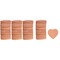 Kitcheniva 1.5" Unfinished Wooden Heart Shape Cutouts DIY 100 Pcs
